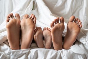 right foot showing reflexology movement