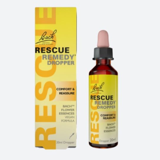 Yellow Rescue Remedy bottle and box